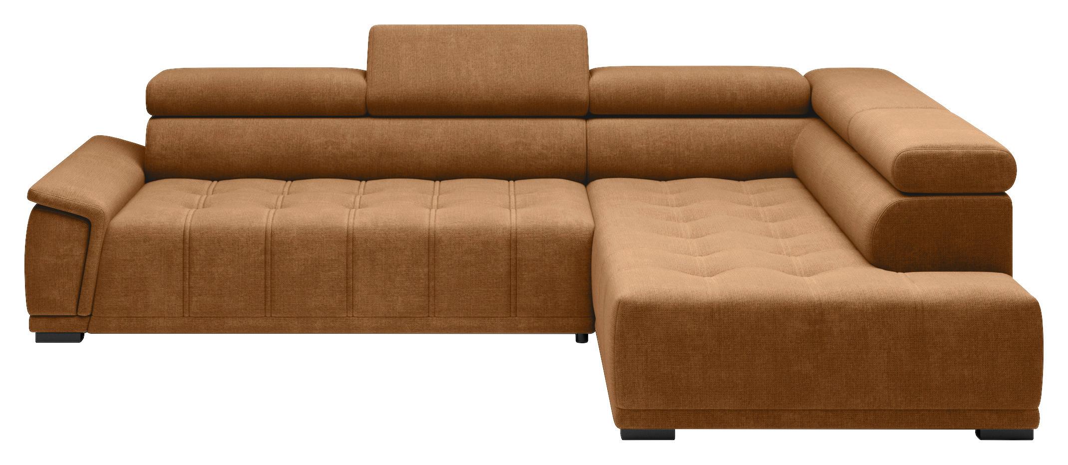 Kutna Garnitura Gremio - boje hrđe/crna, Moderno, tekstil/plastika (283/106cm) - Modern Living