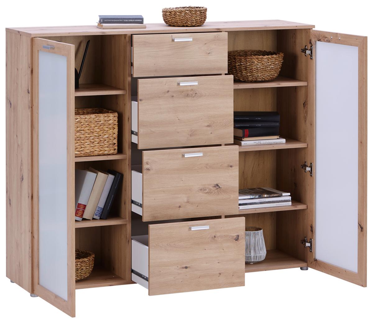 Komoda Xeno - Moderno, drvni materijal (135/115/37cm) - Modern Living