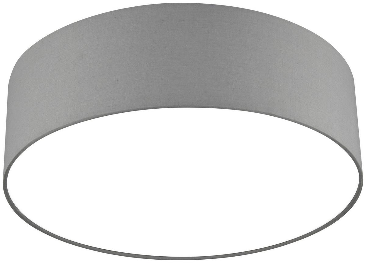Deckenleuchte Stoffi  max. 25 Watt - Grau, Modern, Kunststoff/Textil (40/15cm) - Mömax