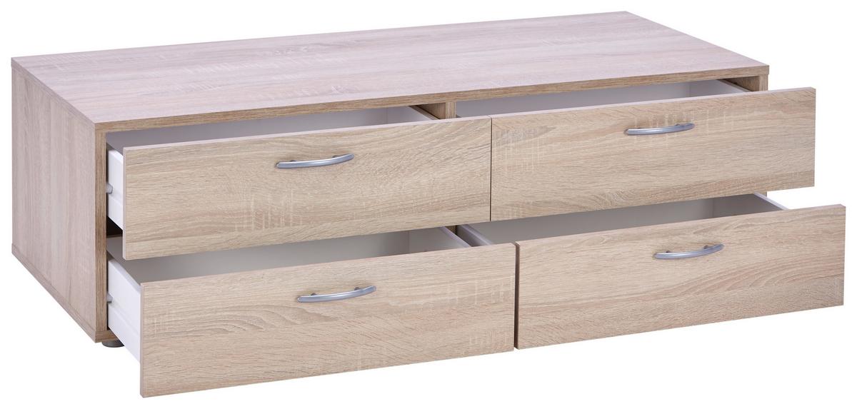 Predalnik Basic, Barva Hrasta - hrast sonoma, Konvencionalno, leseni material (110,7/35/51,9cm) - Mömax