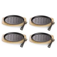 Set Ponev Echtwerk, Vklj. Deska, 4 Kos - črna, Basics, kovina (28/18/2cm) - Echtwerk