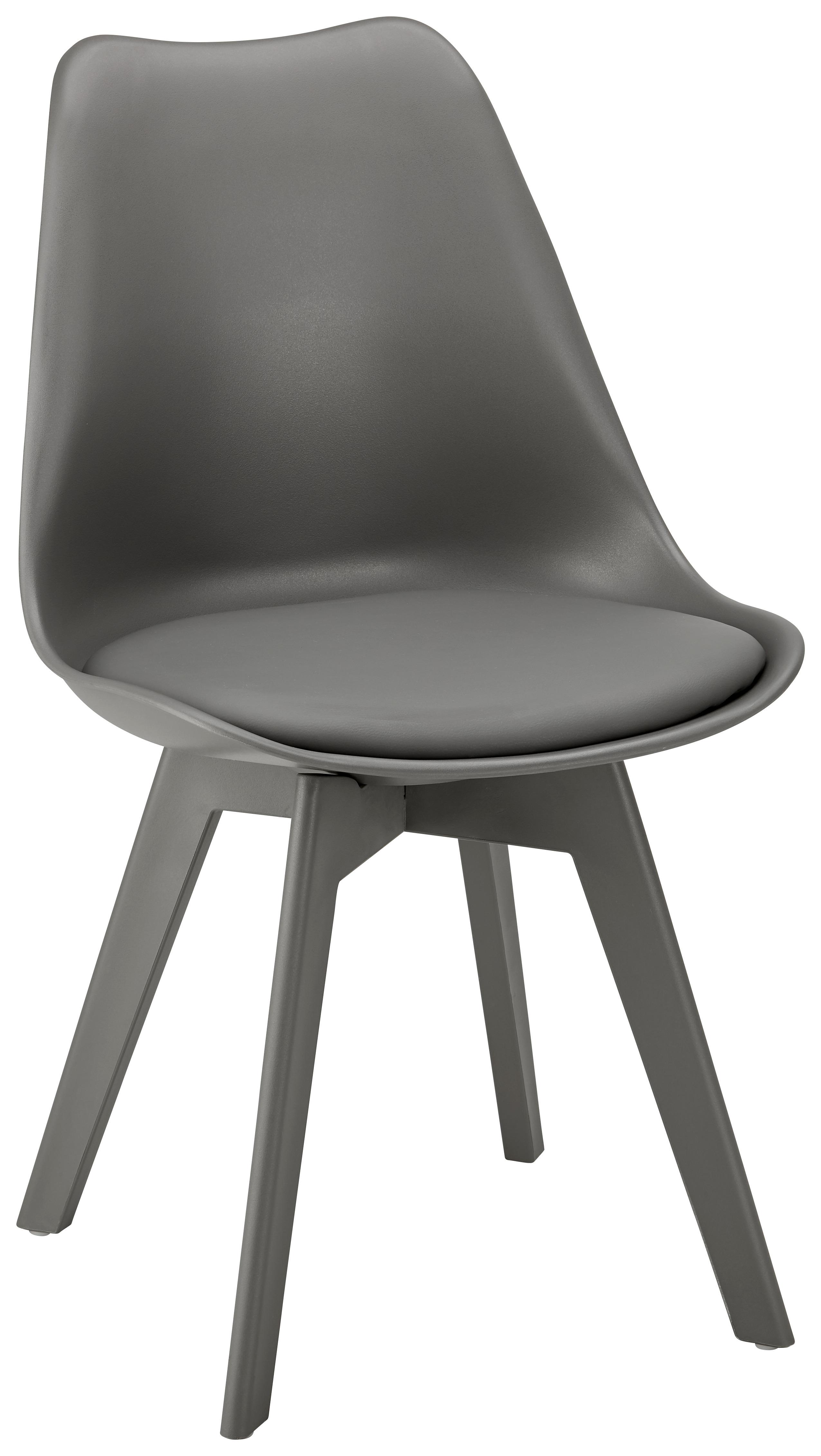 Stuhl "Vega", grau - Grau, MODERN, Kunststoff (46/83/54cm) - Bessagi Home