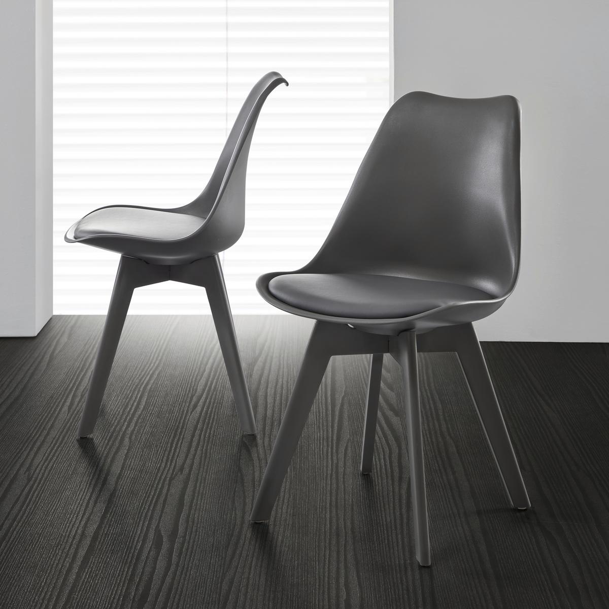 KRZESŁO VEGA - szary, Modern, tworzywo sztuczne (46/83/54cm) - Bessagi Home