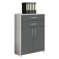 AKTENSCHRANK OFFICE EDITION - Anthrazit/Weiß, LIFESTYLE, Holzwerkstoff (84,4/113,6/33cm) - MID.YOU