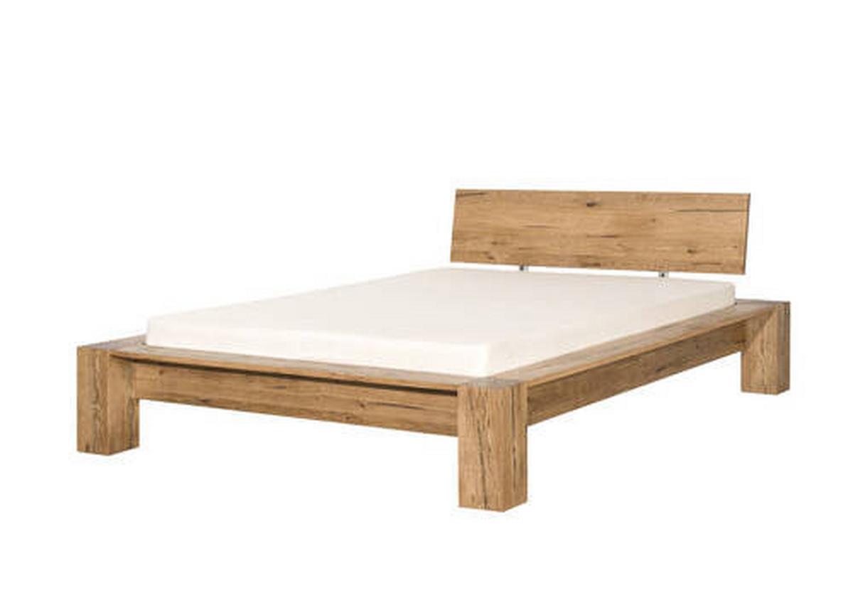 Bett aus Massiv Holz ca. 180x200 - Eichefarben, Lifestyle, Holz (180/200cm) - Zandiara