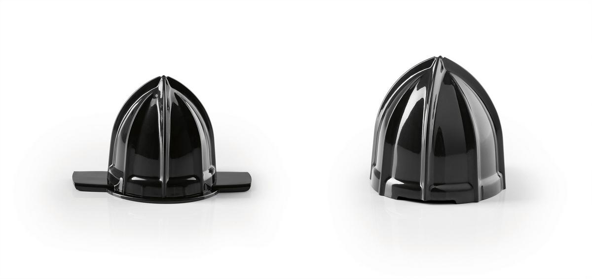 Zitronenpresse Gourmetmaxx Schwarz ca. 40 Watt - Transparent/Schwarz, MODERN, Kunststoff/Metall (19/14/21cm)