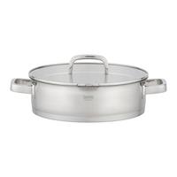Oală Silver Line 4,9L - străveziu/culoare inox, Konventionell, sticlă/metal (28/8cm) - Gourmesto