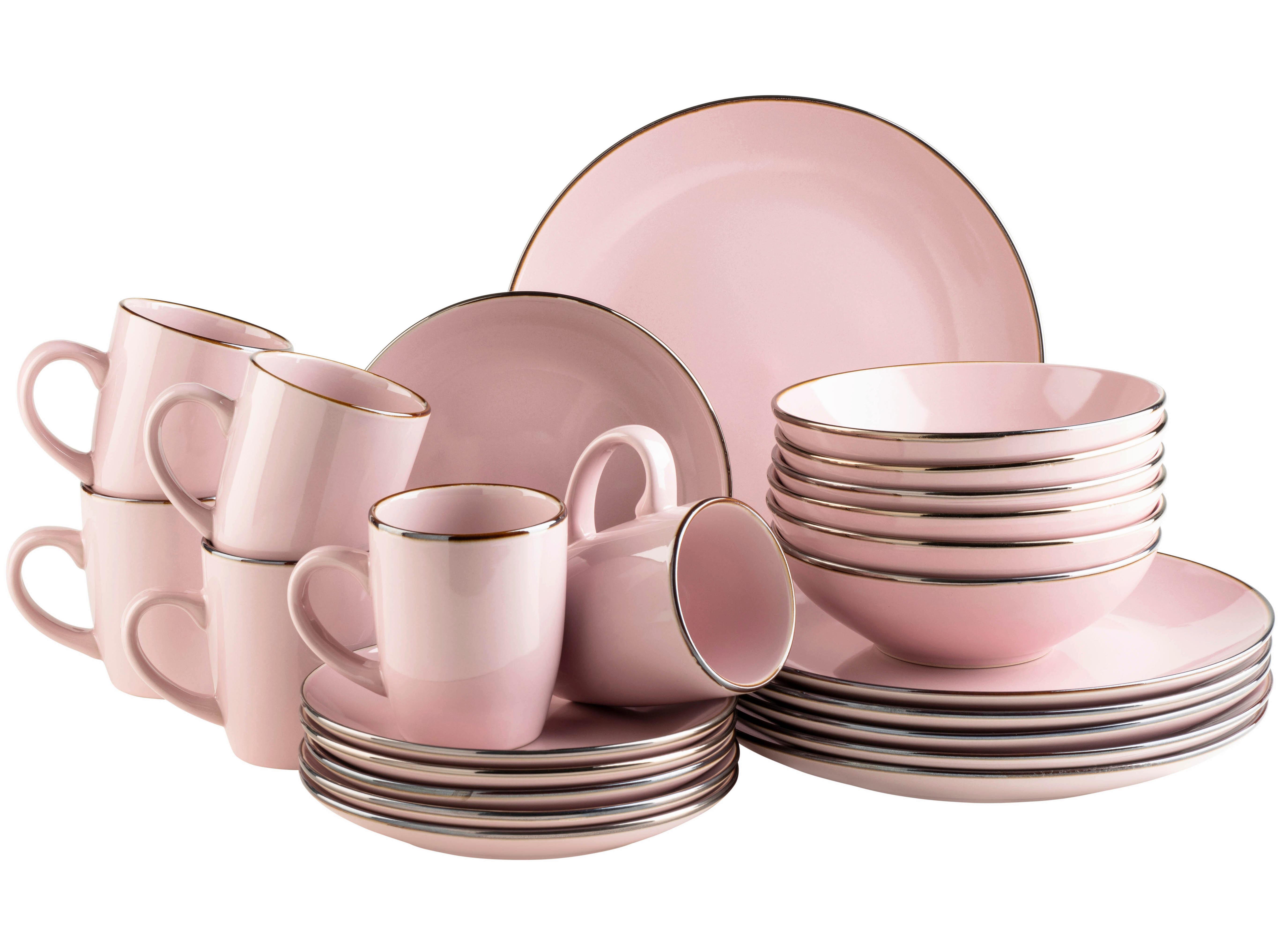 Kombiservice Kombiservice, 934033 - Rosa, Basics, Keramik - Mäser