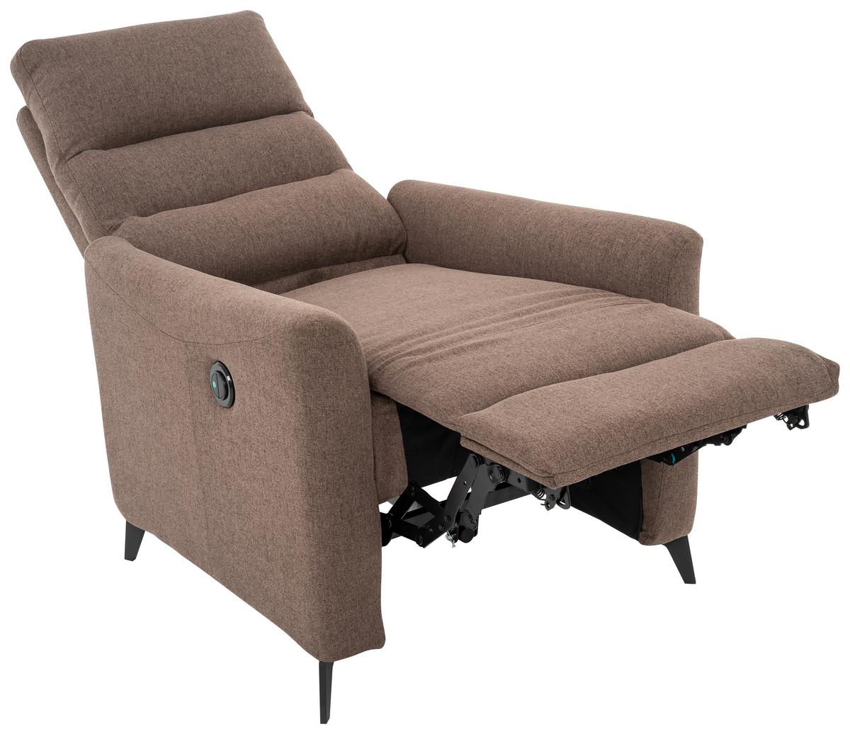 Počivalnik Solace, Rjava - črna/rjava, Design, kovina/tekstil (72/100/89cm) - Livetastic