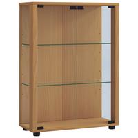 Vitrin Sintalo - bükkszínű/fekete, Design, műanyag/faalapú anyag (60/80/25cm) - MID.YOU