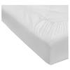 Gumis Jersey Lepedő Deluxe 100x200cm - fehér, textil (100/200cm)