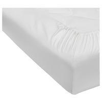 Gumis Jersey Lepedő Deluxe 100x200cm - fehér, textil (100/200cm)