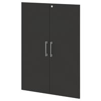 Türenset Big Profi Office - Anthrazit/Alufarben, Modern, Holzwerkstoff/Metall (77/104/2cm) - Mömax