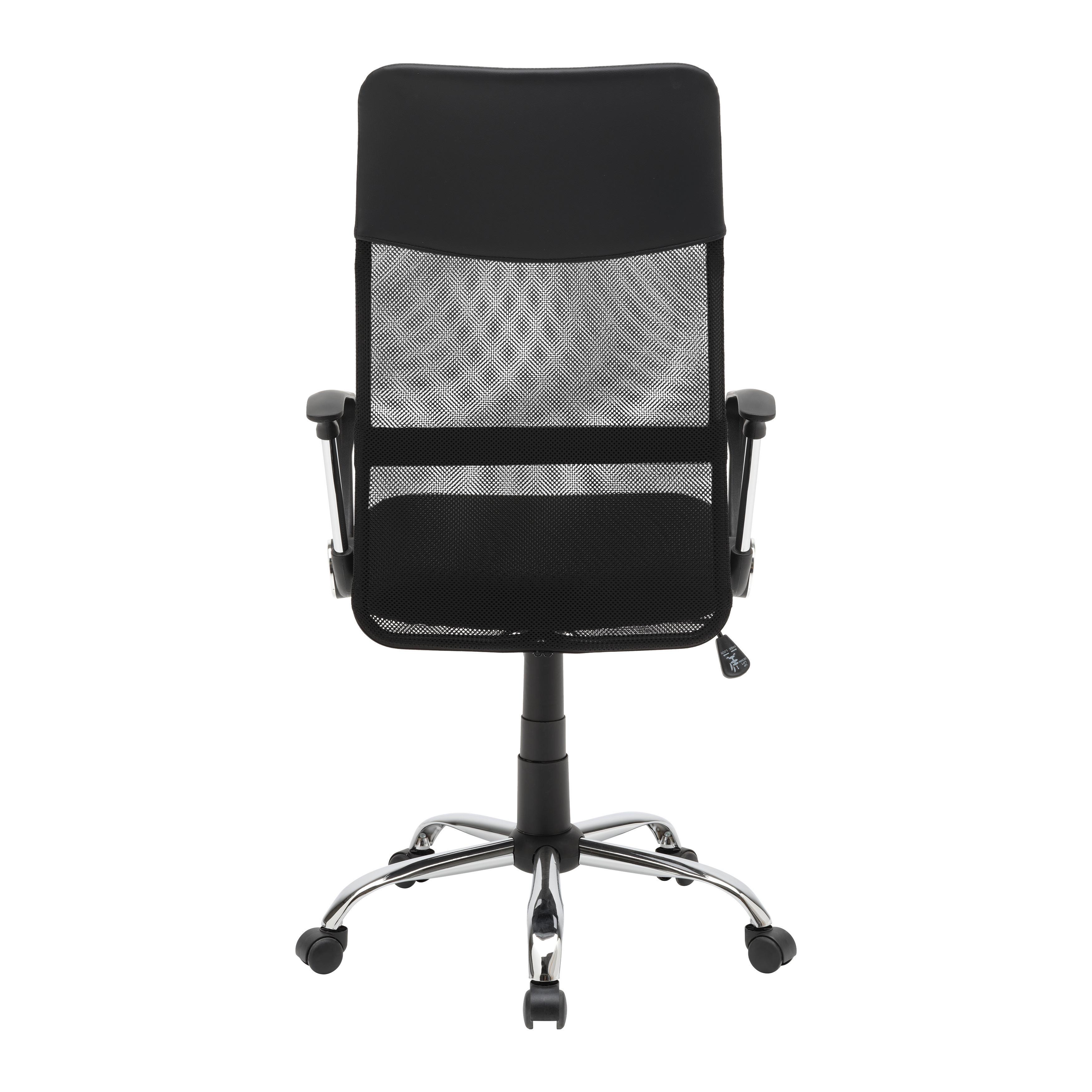 SNURRSTOL BASTI - kromfärg/svart, Klassisk, metall/textil (61/110-120/64cm) - Mömax