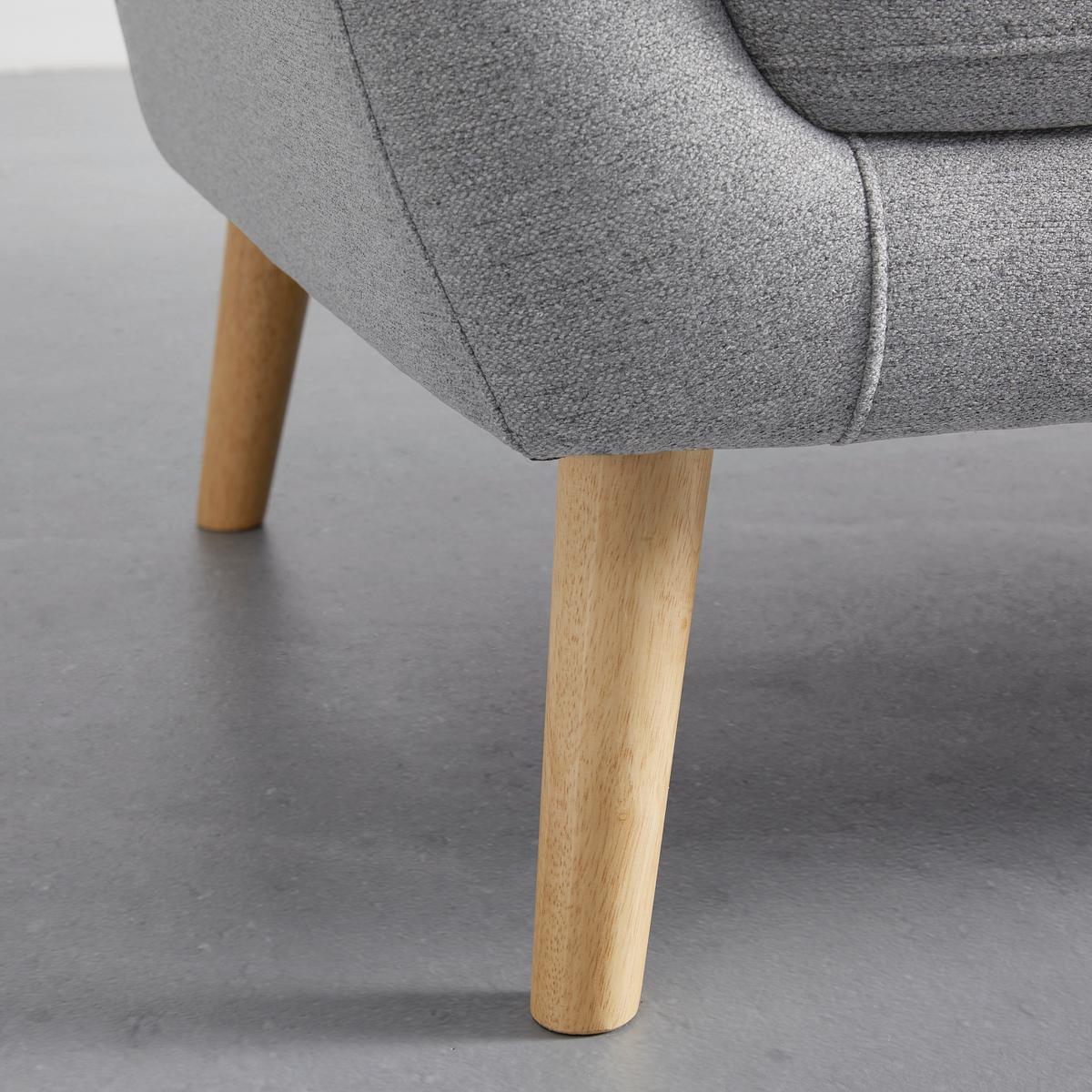 2-SITZER-SOFA ANELA - Hellgrau/Naturfarben, Modern, Holz/Textil (168/79/84cm) - Bessagi Home