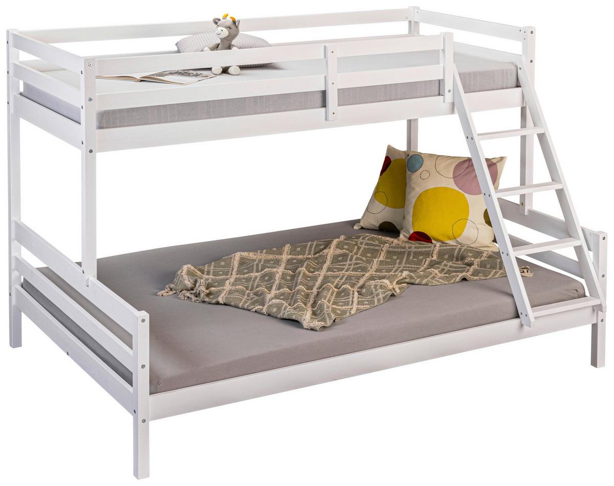 Etagenbett Sleepy Cloud ca. 90-140x200 cm Weiß - Weiß, MODERN, Holz (90-140/200cm) - MID.YOU