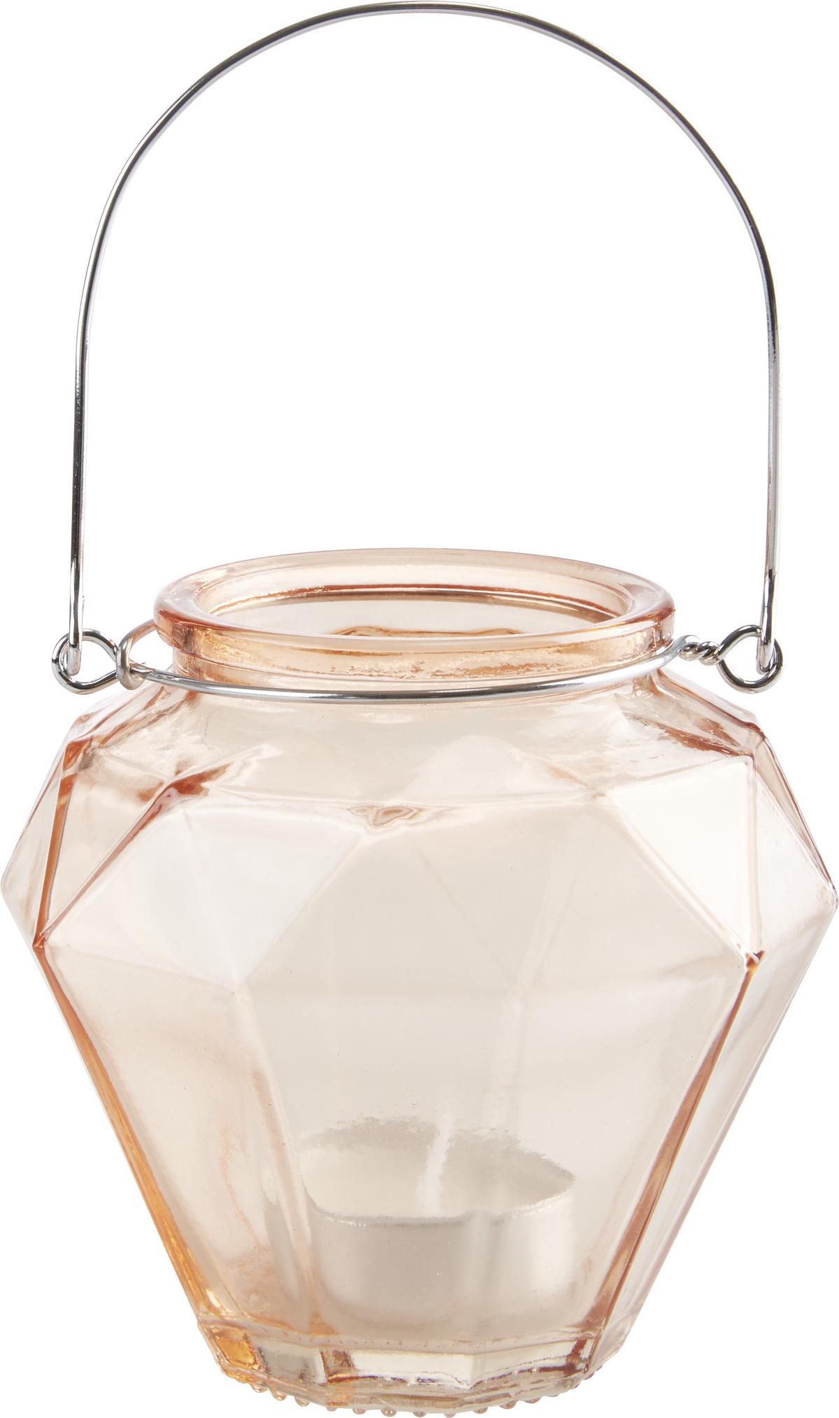 Lámpás Georgina - sárga/barna, Modern, Üveg/fém (10,5/9,7cm) - Modern Living