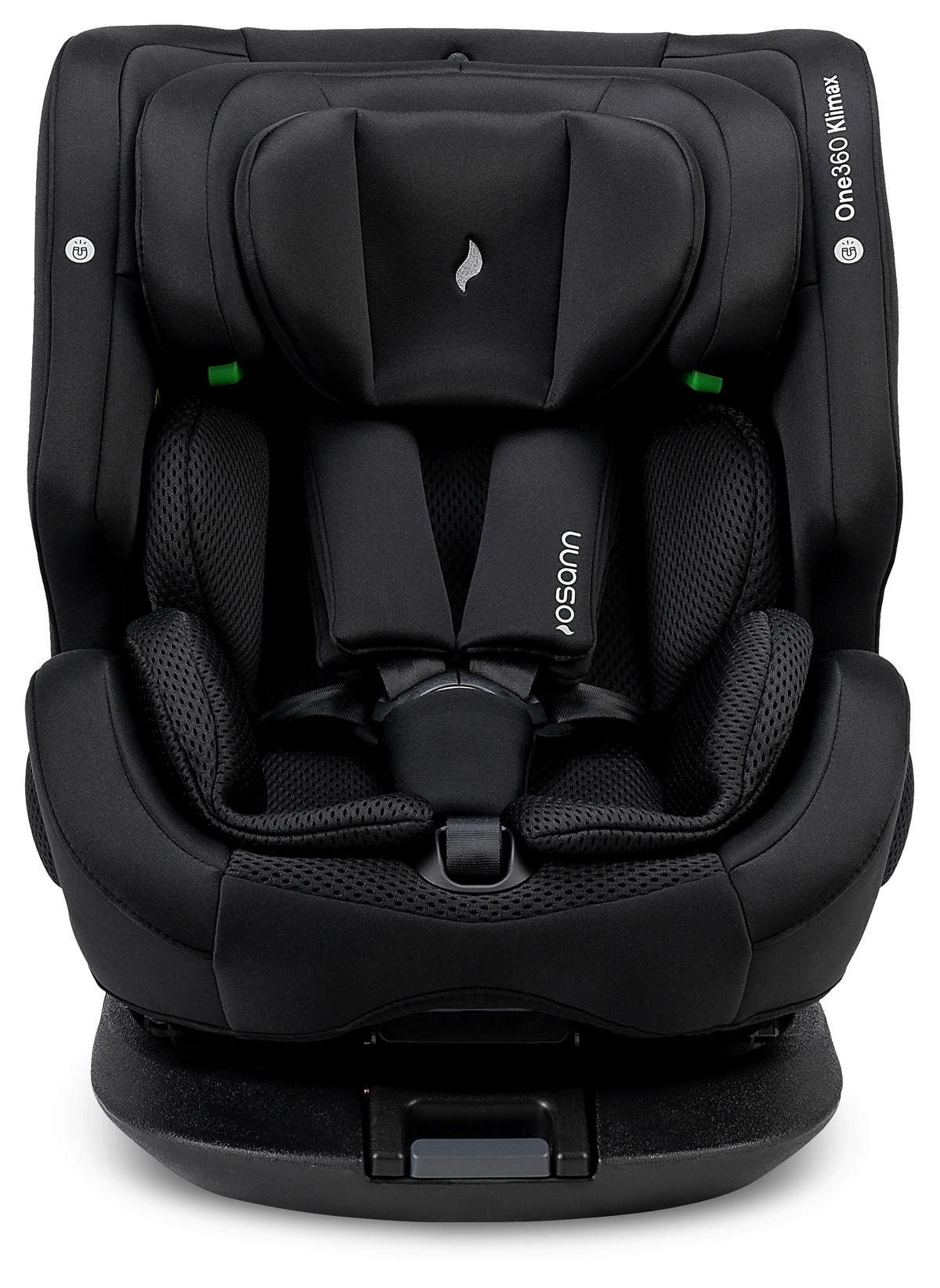 FOTELIK SAMOCHODOWY OBROTOWY ONE360 KLIMAX - czarny, Basics, tkanina (48/43/58cm) - Osann