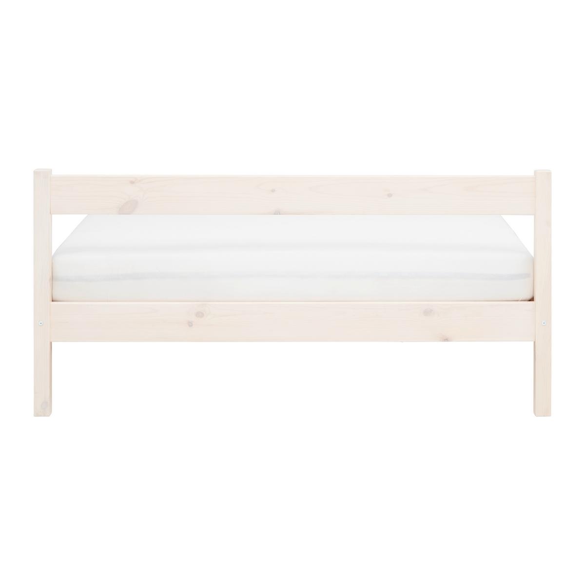 Bett Base 140 Weiß ca. 140x200cm - Weiß, KONVENTIONELL, Holz (147/70/209cm) - Based