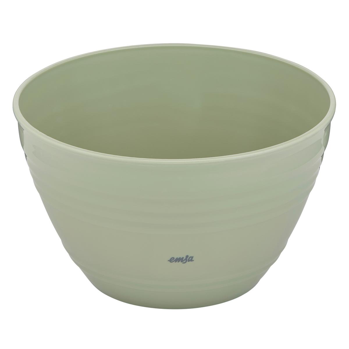 MISKA DO MIESZANIA K3252734 - szałwiowy, Basics, tworzywo sztuczne (21,4/12,6/22cm) - Emsa