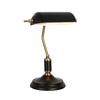BORDSLAMPA BANKER - vit/mässingsfärgad, Romantik / Lanthus, metall (18/26,5/37cm) - Mömax
