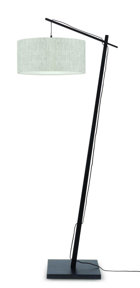 Stoječa Svetilka Andes, Naravna Barva, Črna - črna/naravne barve, Design, tekstil/naravni materiali (47/176/23cm) - Good & Mojo