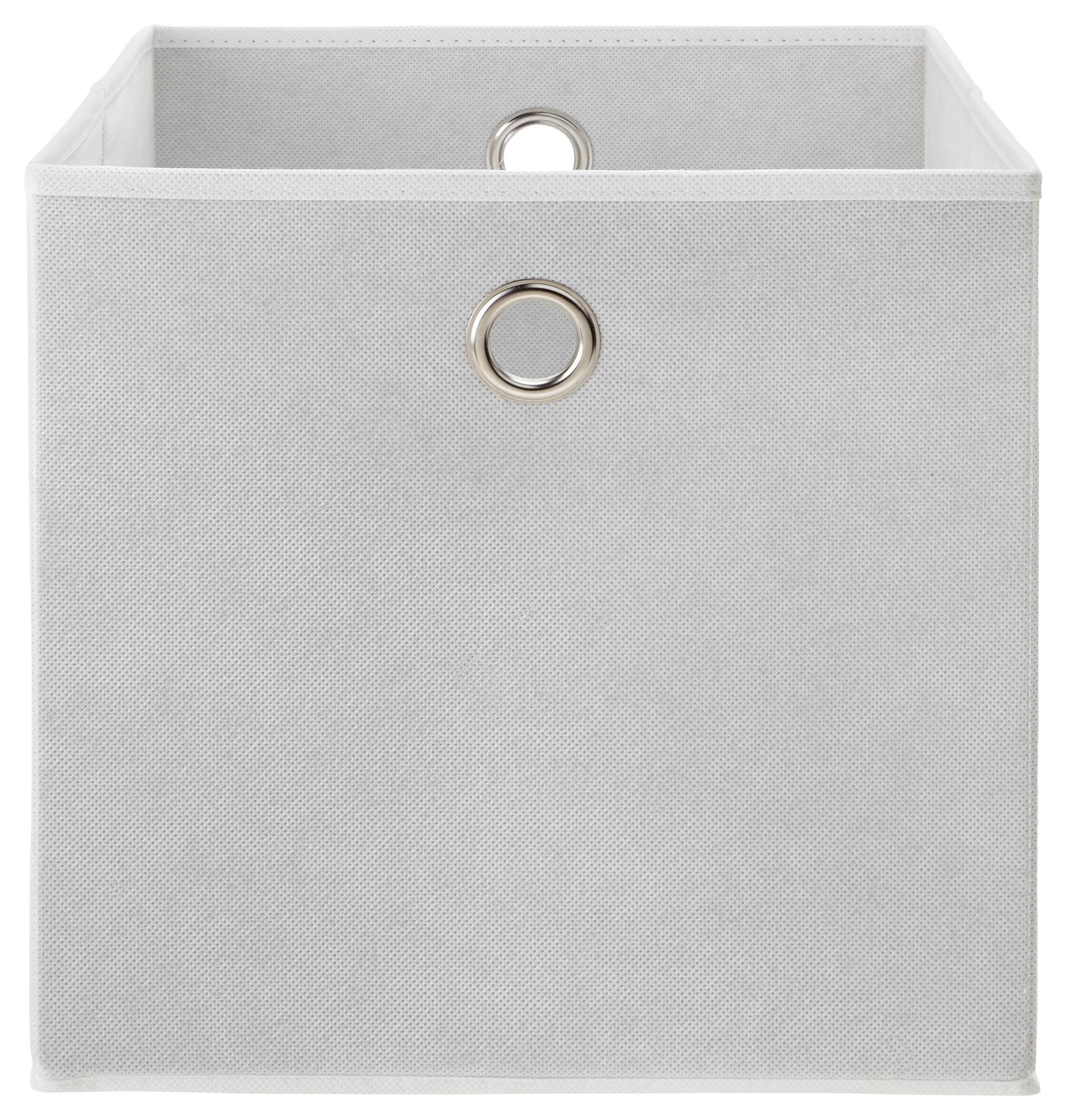 Faltbox Fibi in Weiß - Weiß, MODERN, Karton/Textil (30/30/30cm) - Modern Living