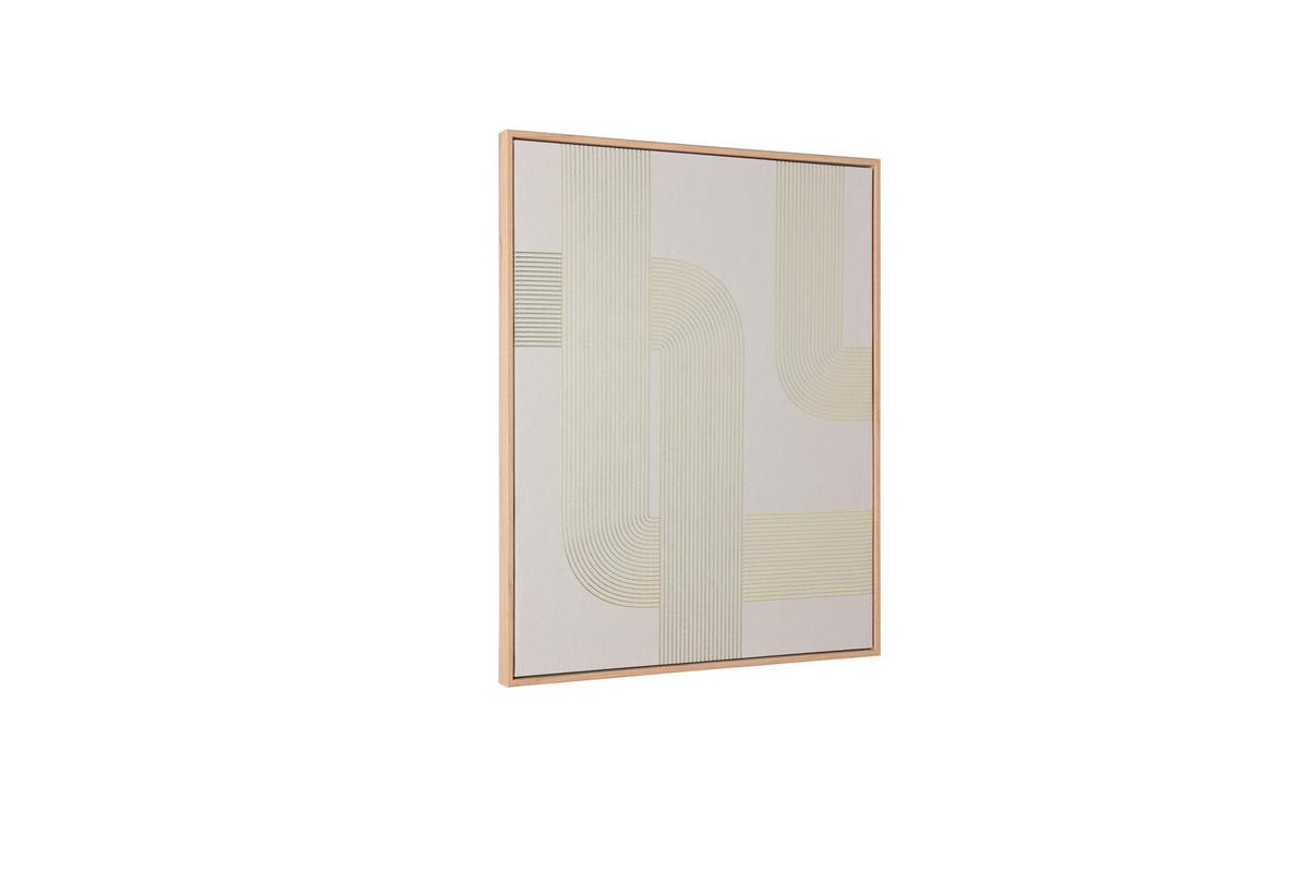 Kunstdruck Norma Sandfarben ca. 40x50cm - Sandfarben/Naturfarben, Basics, Holzwerkstoff/Kunststoff (40/50/2,3cm)