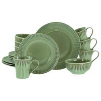 Kombinirani Servis Celadon Green, 16-Delni - žajbljevo zelena, Basics, keramika - Creatable