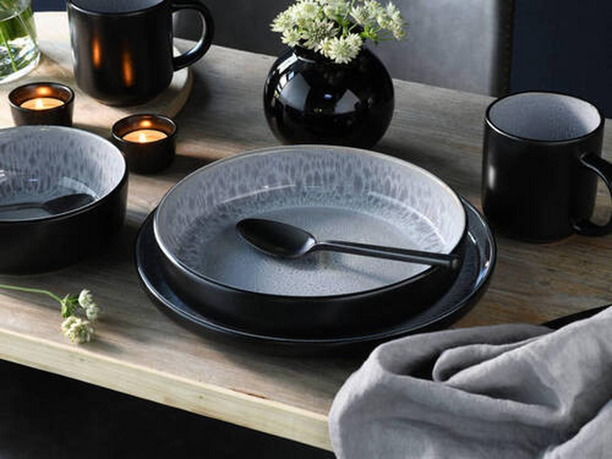 Kombinirani Servis Nordic Fjord Frost, 30-Delni - svetlo siva, Trend, keramika - Creatable