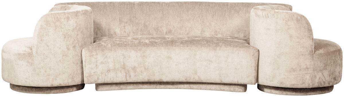 Bigsofa Popular Naturfarben B: 290 cm - Naturfarben, Design, Textil (290/72/97cm) - Livetastic