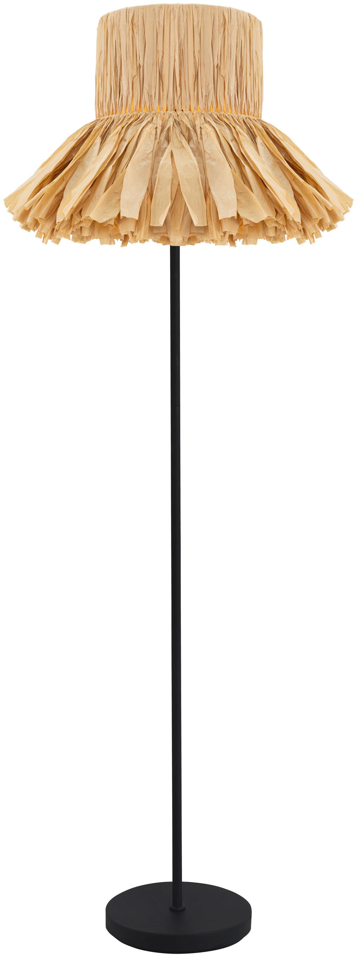 LAMPA STOJĄCA DANAI - kolor naturalny/czarny, Design, metal/papier (50/150cm) - Collet's Monde