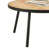 TABLE BASSE PARKER -BASED- - couleur naturelle/noir, LIFESTYLE, matériau en bois/métal (80/40cm) - Based