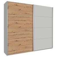 DULAP CU UșI CULISANTE FELDKIRCH 8, 226/210 - culoare lemn stejar/gri, Modern, material pe bază de lemn (226/210/62cm)