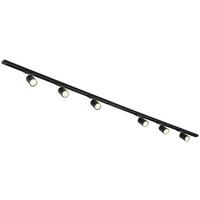 SYSTEM SZYNOWY BINE - czarny/kolor chromowy, Trend, tworzywo sztuczne/metal (210/5,5/14cm) - Novel