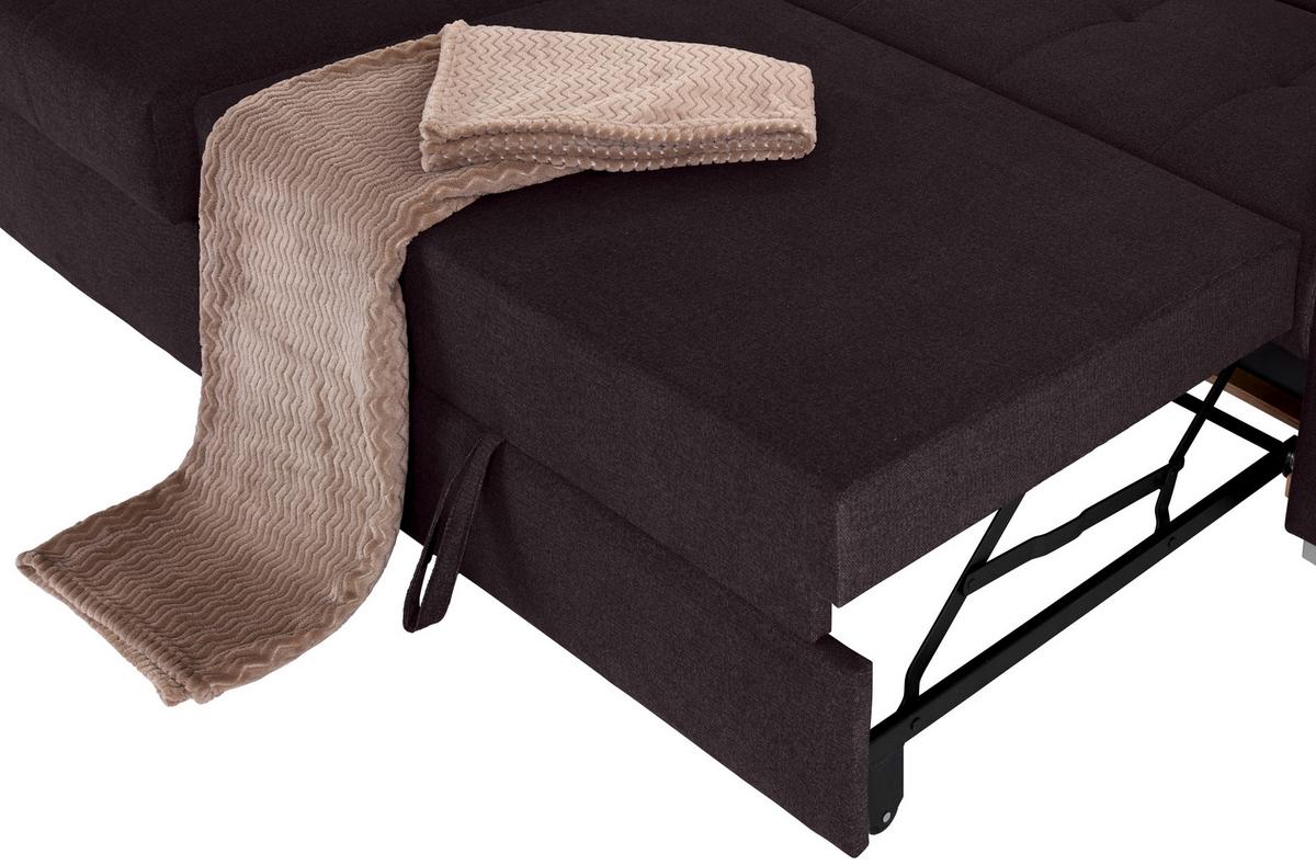 Kutna Garnitura Perry - srebrne boje/patlidžan, Design, tekstil/drvo (183/292cm) - Modern Living