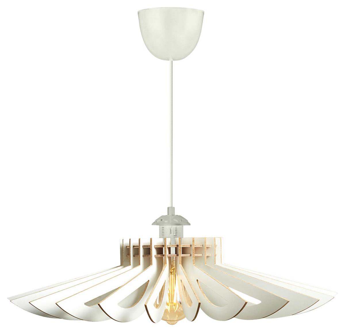 LAMPA SUFITOWA 3808007402 - biały, Trend, drewno (68/68/50cm)