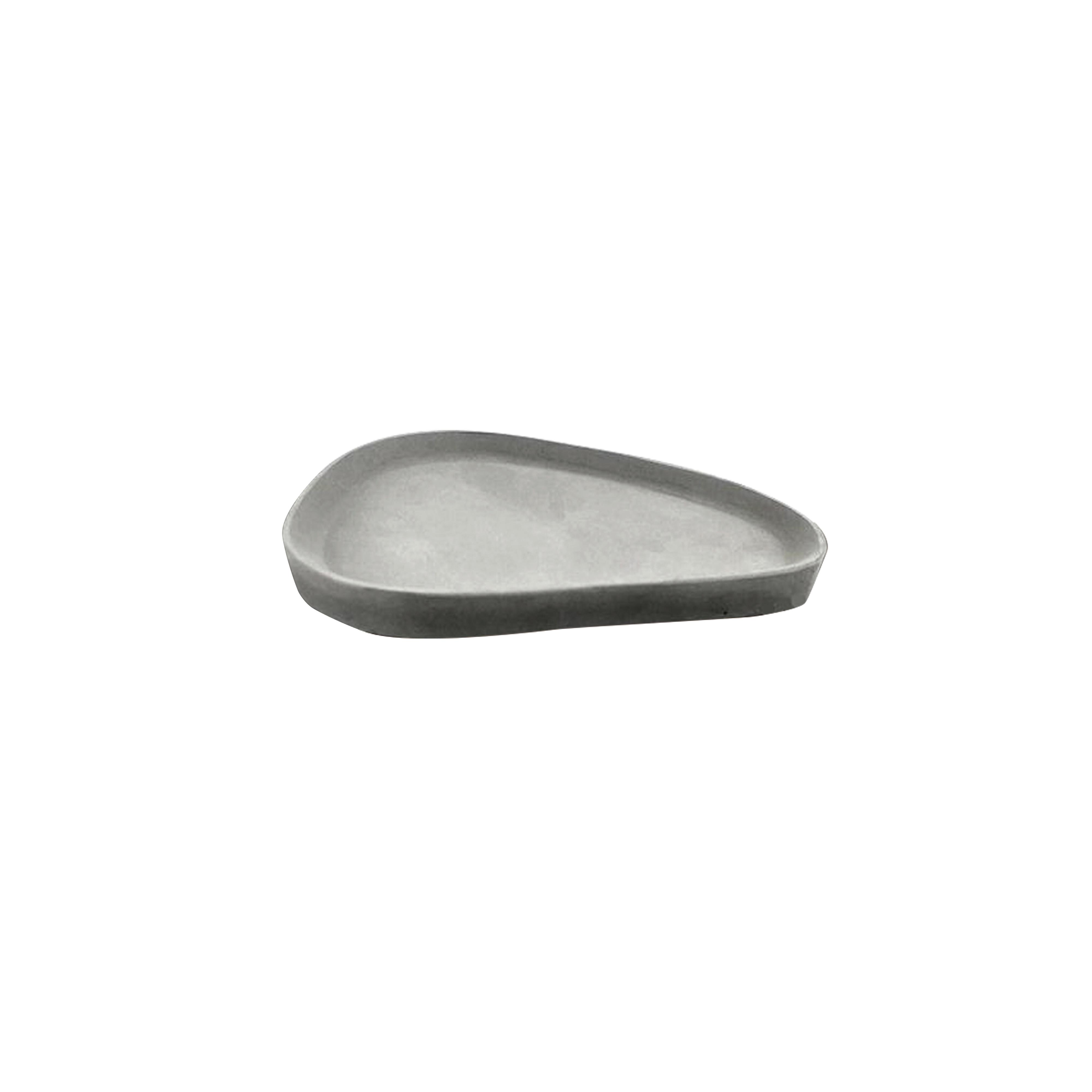 Dekoteller Elias in Grau - Grau, MODERN, Stein (18/10cm) - Modern Living