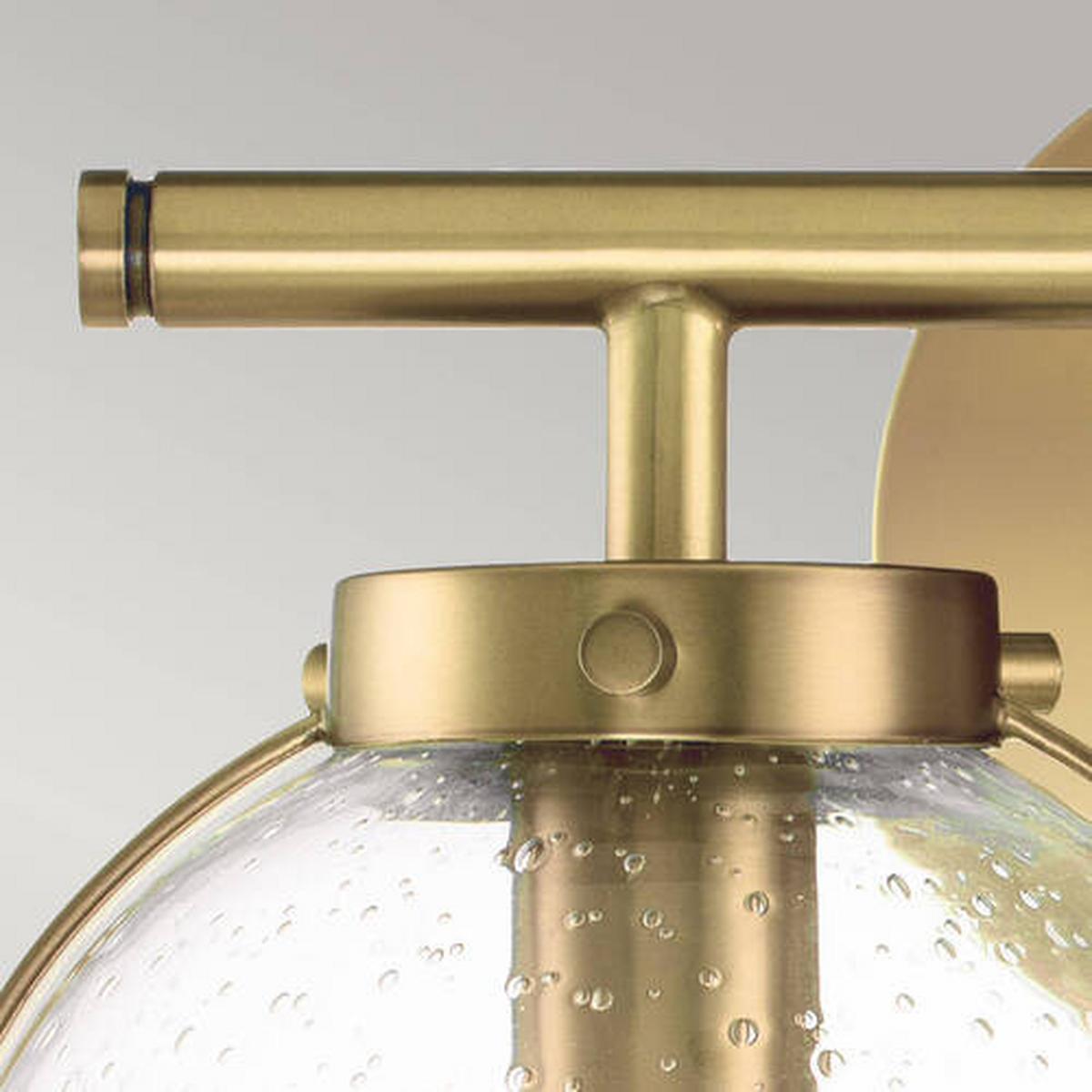 Kupaonska Zidna Svjetiljka Hk-Hollis2-C-Hb-Bath - boje mjeda, Design, staklo/metal (38.1/23/19.3cm) - Elstead Lighting