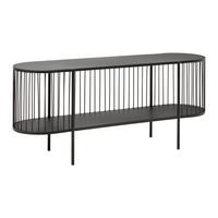 Tv Szekrény Tiago - fekete, Lifestyle, fém (120/54/34cm) - Mömax