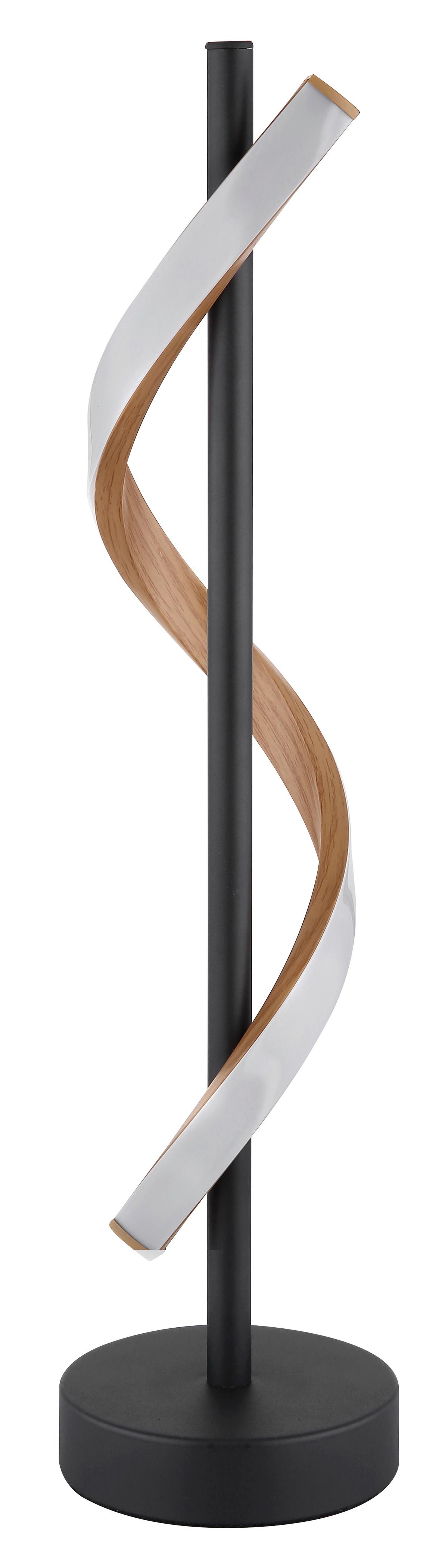 LED-TISCHLEUCHTE 67354T WATKINS - Weiss/Schwarz, Design, Kunststoff/Metall (15,5/49,3cm) - Globo