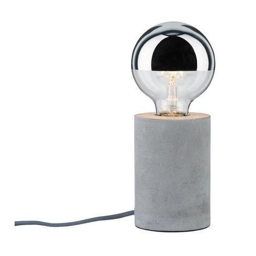 Tischleuchte Mik in Grau max. 20 Watt - Grau, Design, Stein (22/13cm) - Paulmann