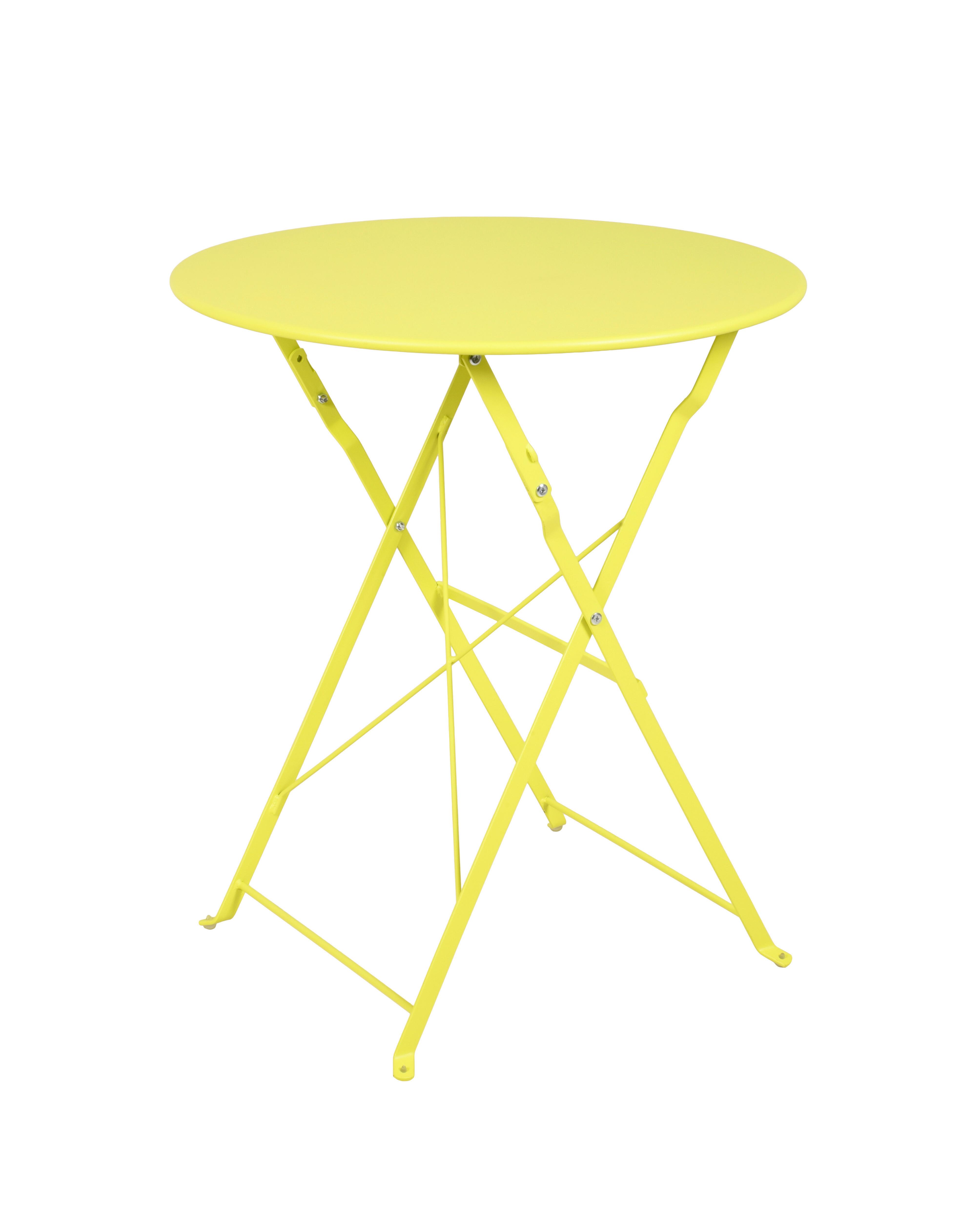 GARTENKLAPPTISCH KLAPPTISCH TIVIO - Hellgrün, MODERN, Metall (60/70/60cm) - Gardenson