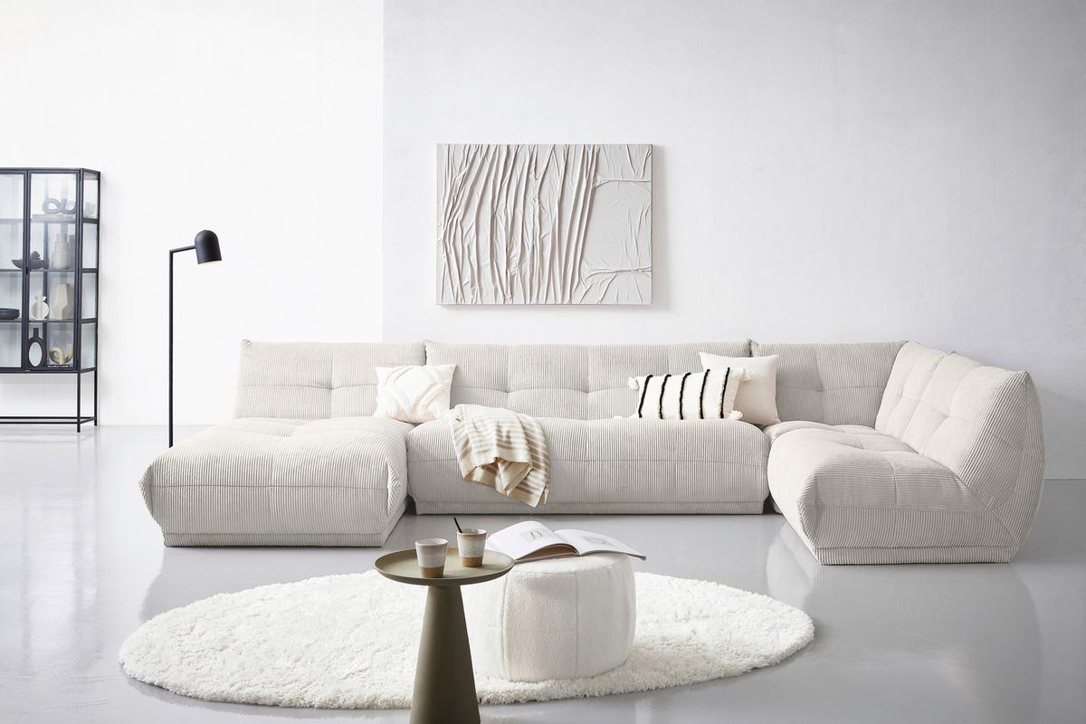 Modul Sofa Giselle Ecke Weiß - Weiß, Trend, Textil (105/80/105cm) - Livetastic
