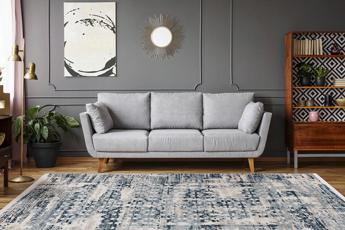 Vintage-teppich Adeon 300 - Blau, Konventionell, Textil (80/150cm) - Kayoom