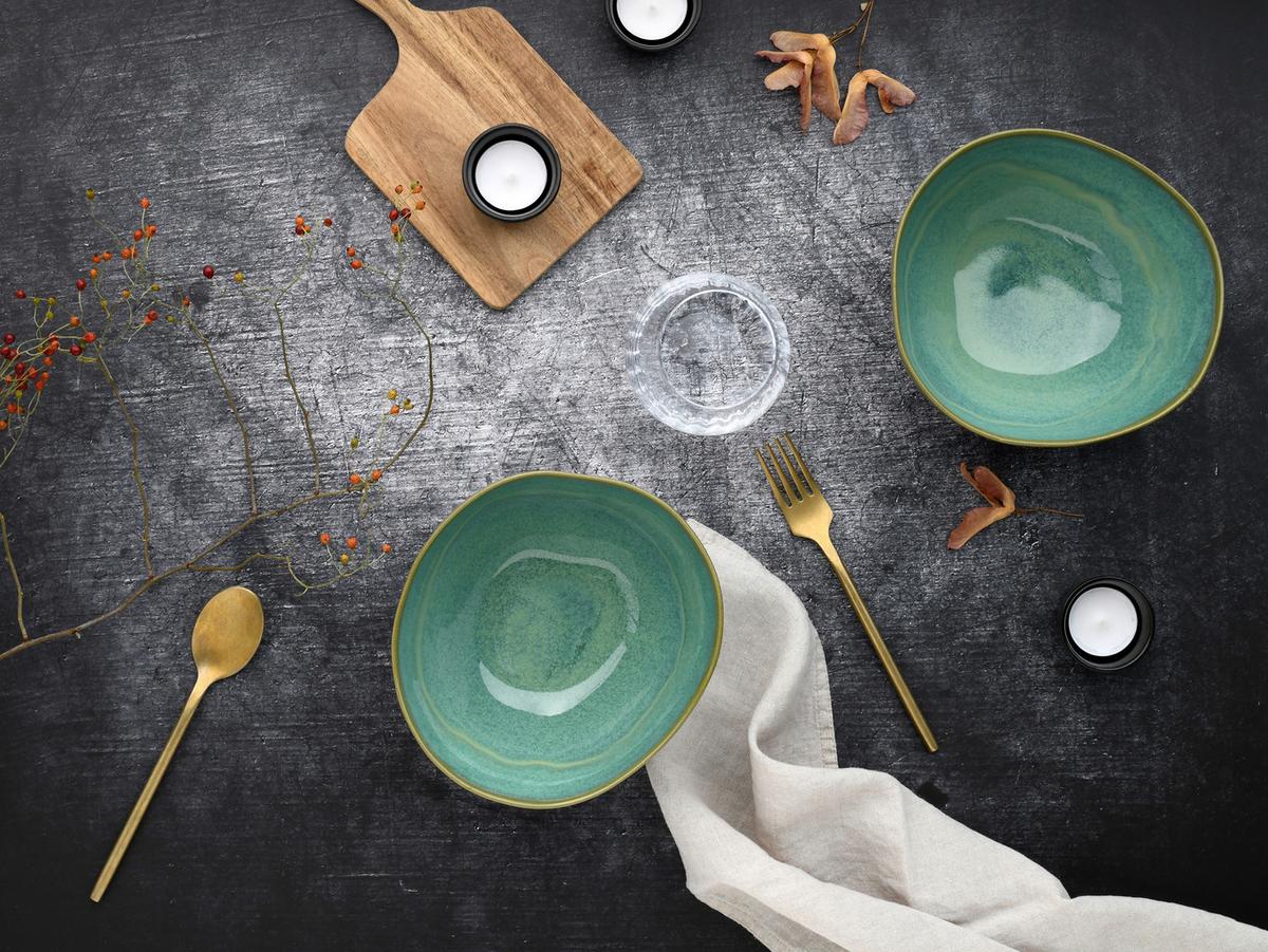 Set Skled Basalt, 2-Delni - olivno zelena , Trend, keramika (18cm) - Creatable