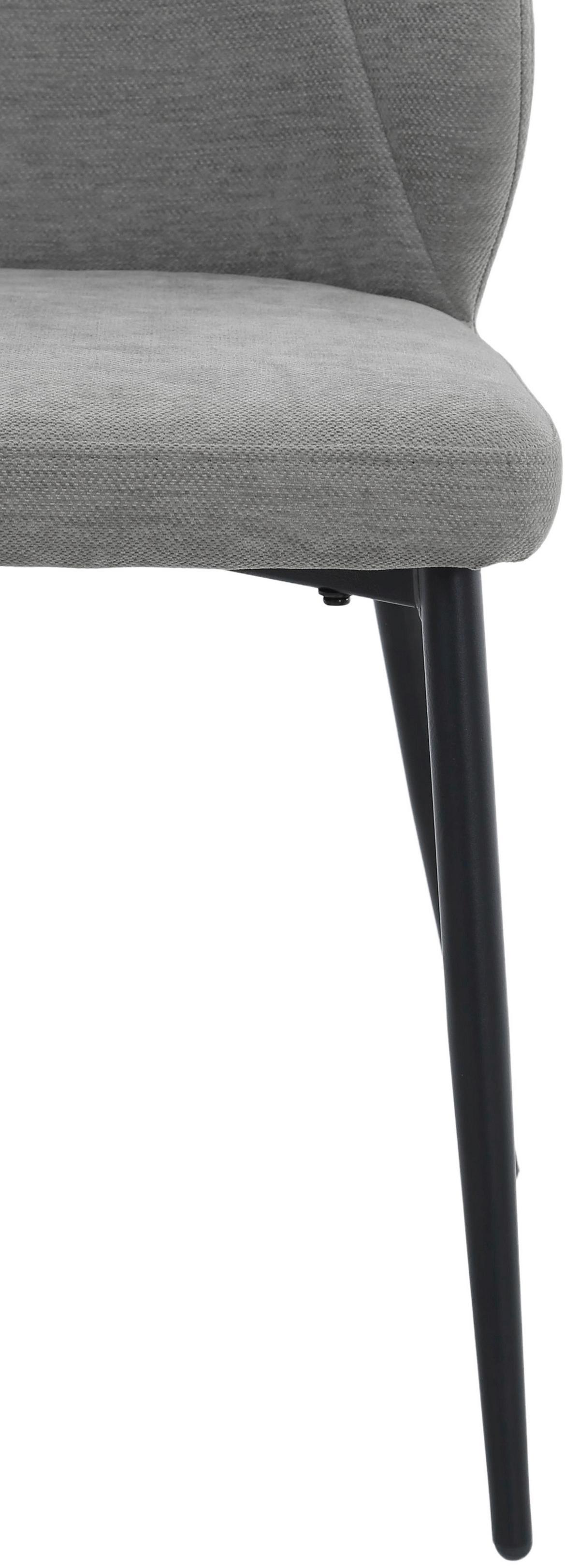 Scaun TENA - negru/gri, Basics, metal/textil (46,5/86,5/59cm) - Based