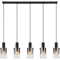 LAMPA WISZĄCA GREITH II - czarny, Design, tworzywo sztuczne/metal (120/12,5/150cm) - Novel