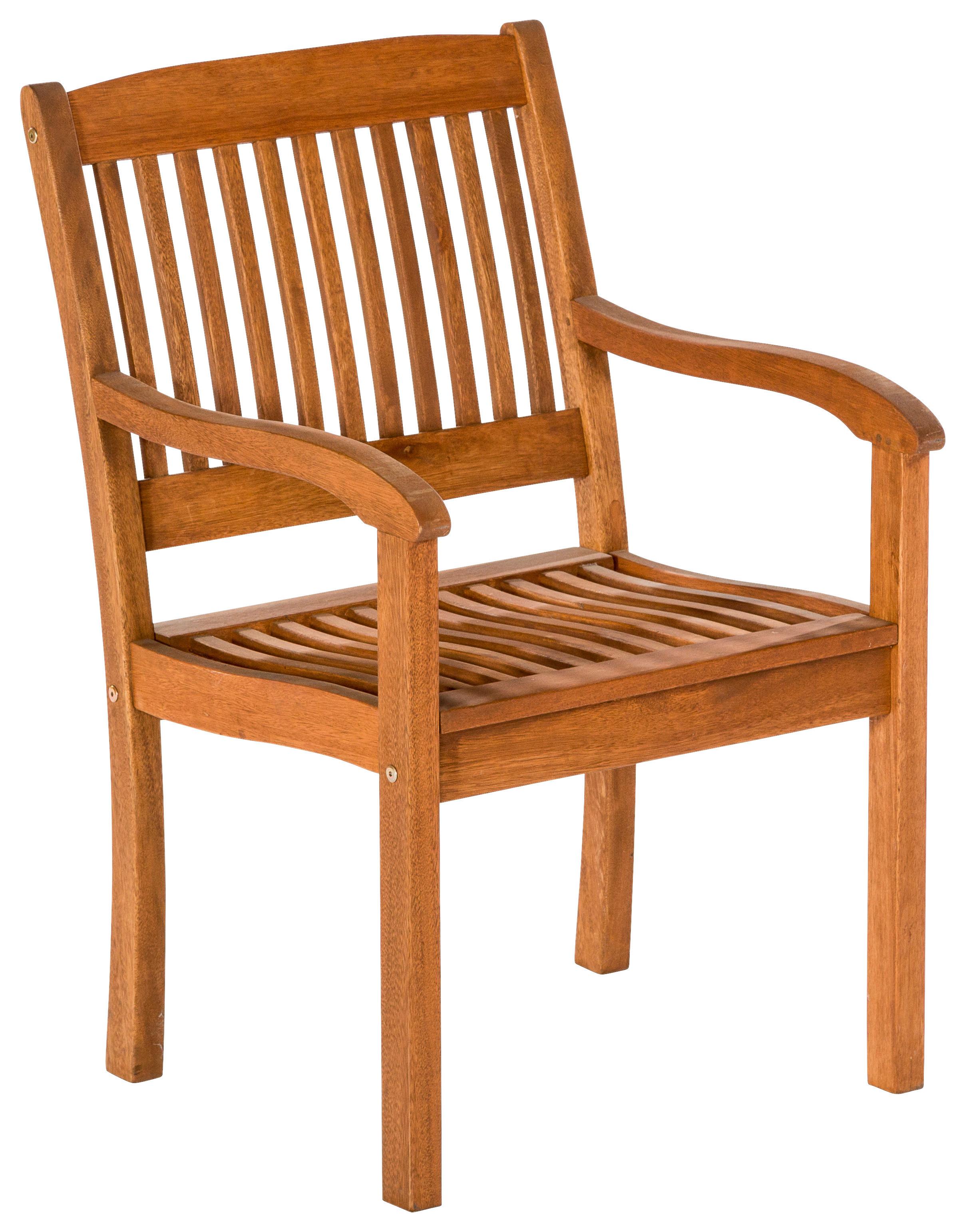 Gartensessel Maracaibo Echtholz Eukalyptusholz - Naturfarben, KONVENTIONELL, Holz (57,5/107/118cm) - Gardenson