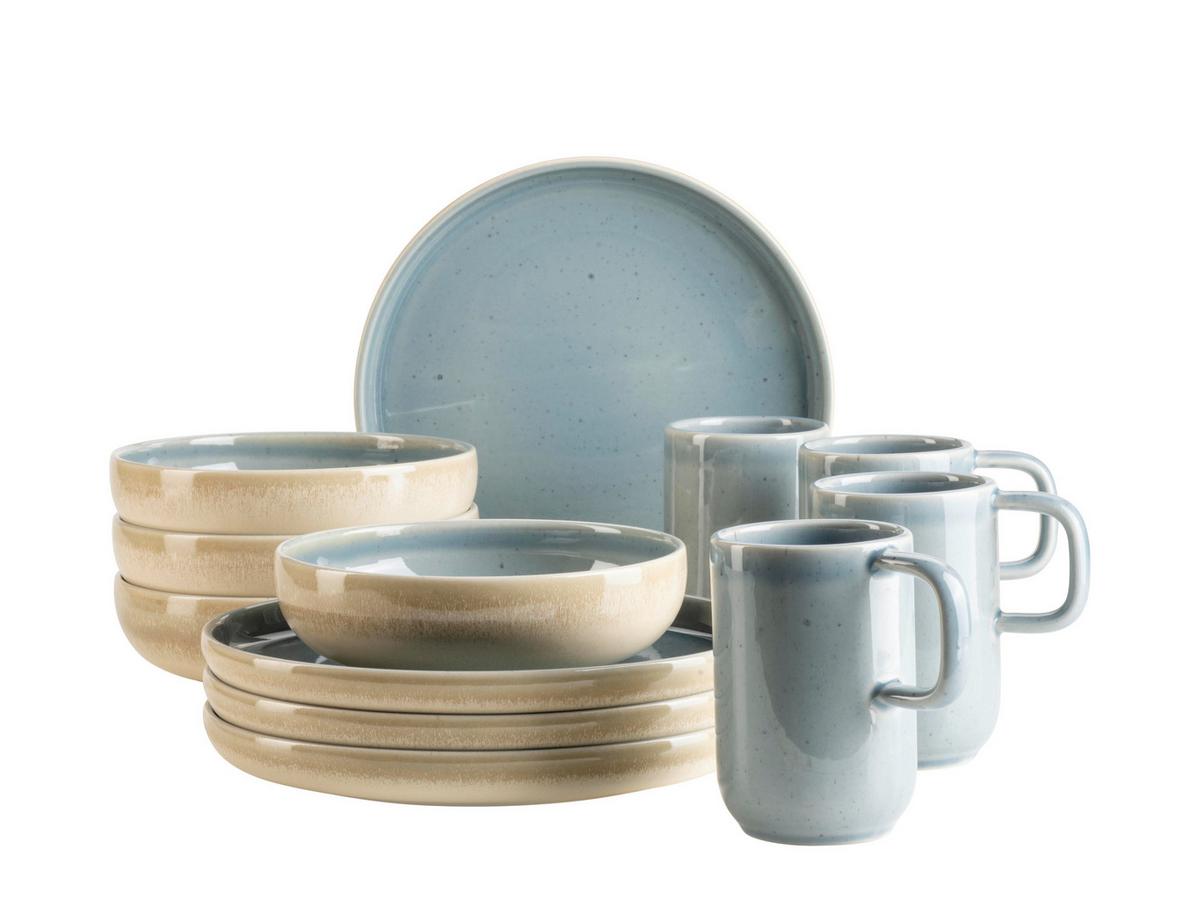 FRÜHSTÜCKSSERVICE CANDY - Pastellblau, Basics, Keramik - Mäser